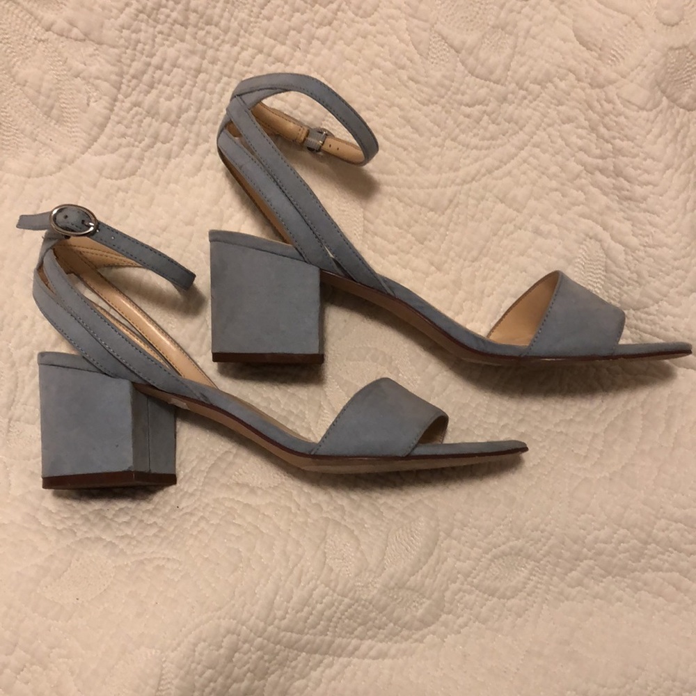 Nine West size 8.5 Med US light blue sandals.